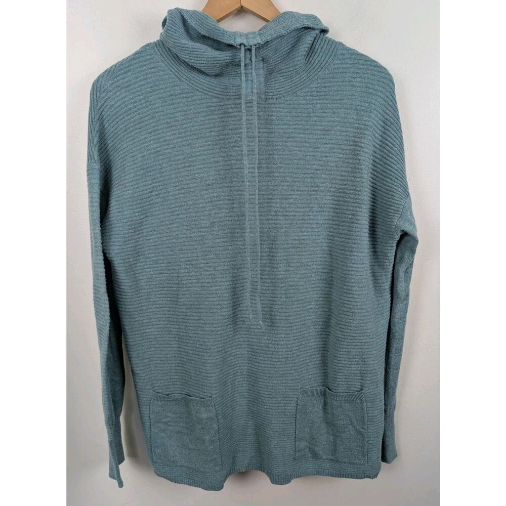 Akini Size Large Blue Sweater Women's L Adjustable Turtleneck